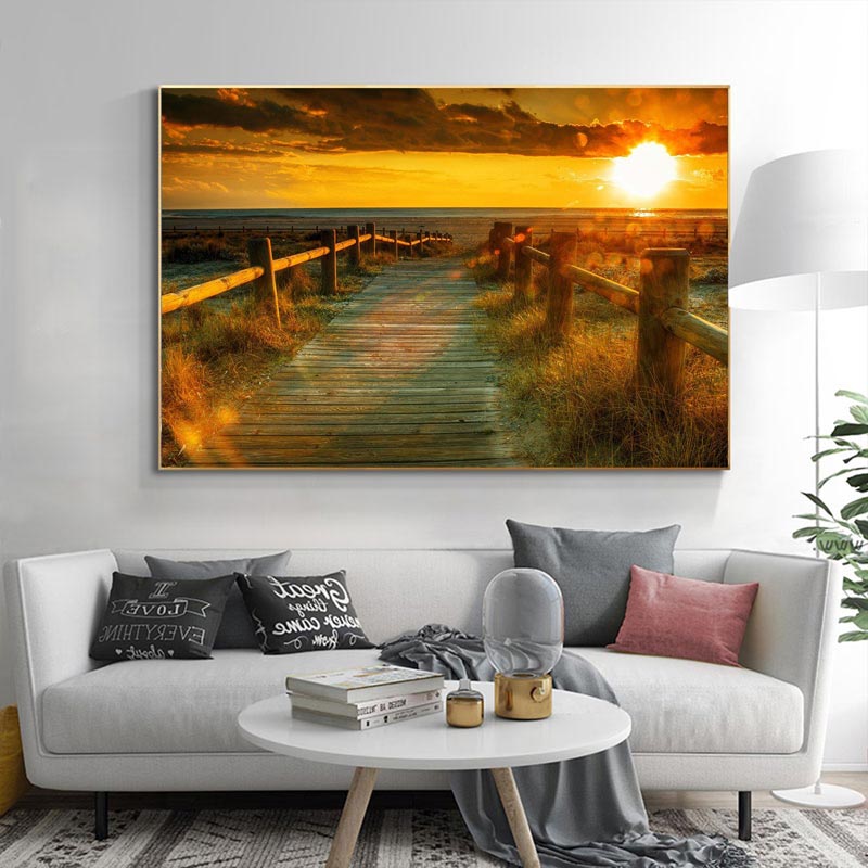 5D Diamant Painting Sonnenuntergang am Strand - Unique-Diamond