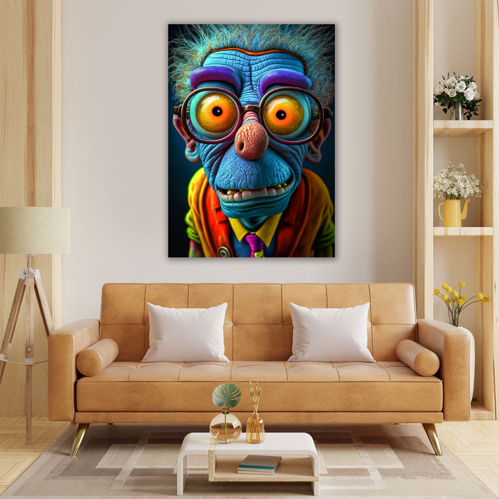 5D Diamond Painting AB Steine Blue Face Character, Unique-Diamond