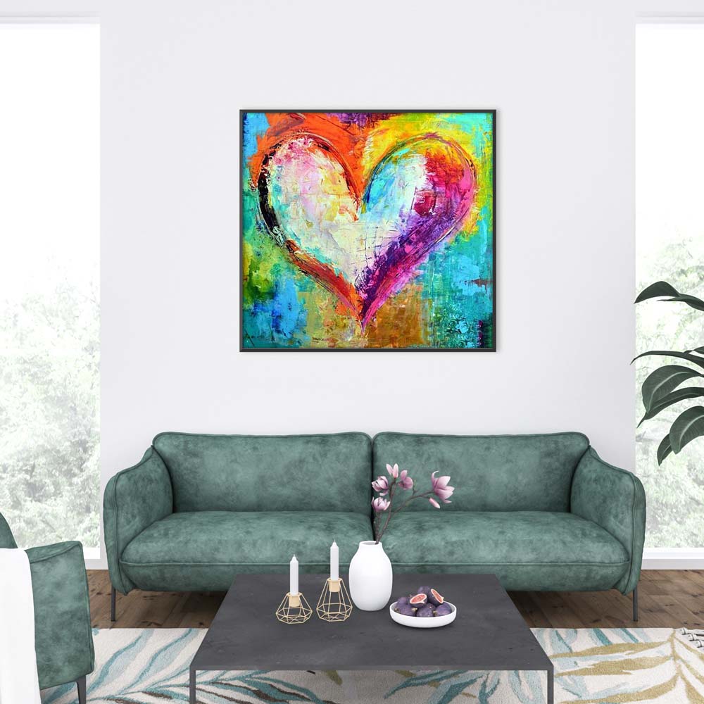 5D Diamond Painting AB Steine Herz Gemälde - Unique-Diamond