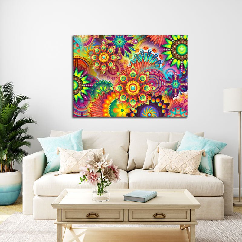 5D Diamond Painting AB Steine Mandala Blumen - Unique-Diamond