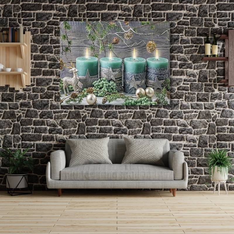5D Diamond Painting Adventskerzen - Unique-Diamond