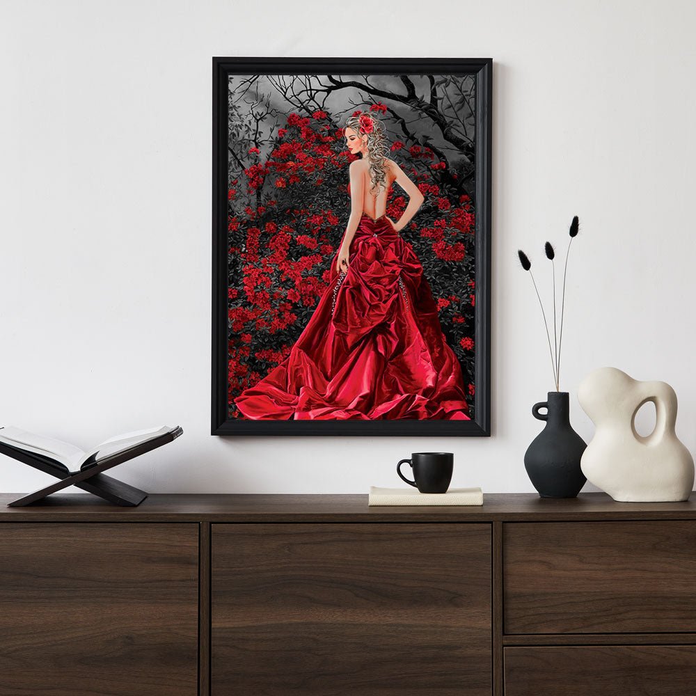 5D Diamond Painting Beauty in the flower forest - Unique-Diamond