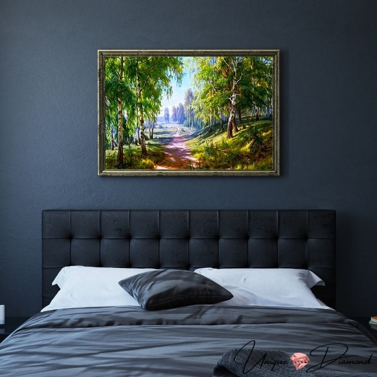 5D Diamond Painting Birkenwald - Unique-Diamond