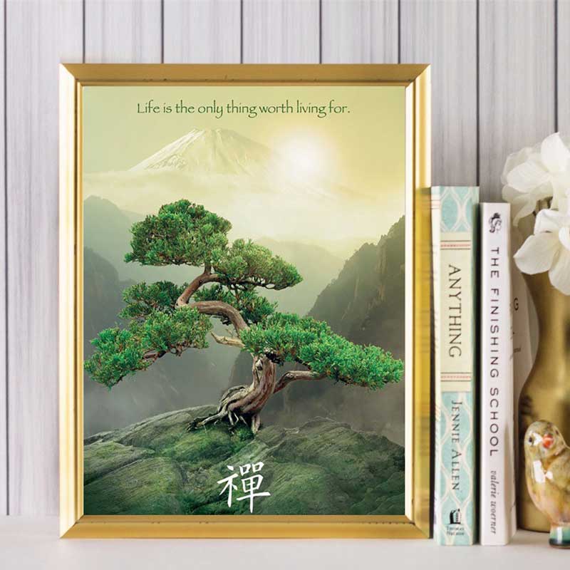 5D Diamond Painting Bonsai Zen Baum - Unique-Diamond