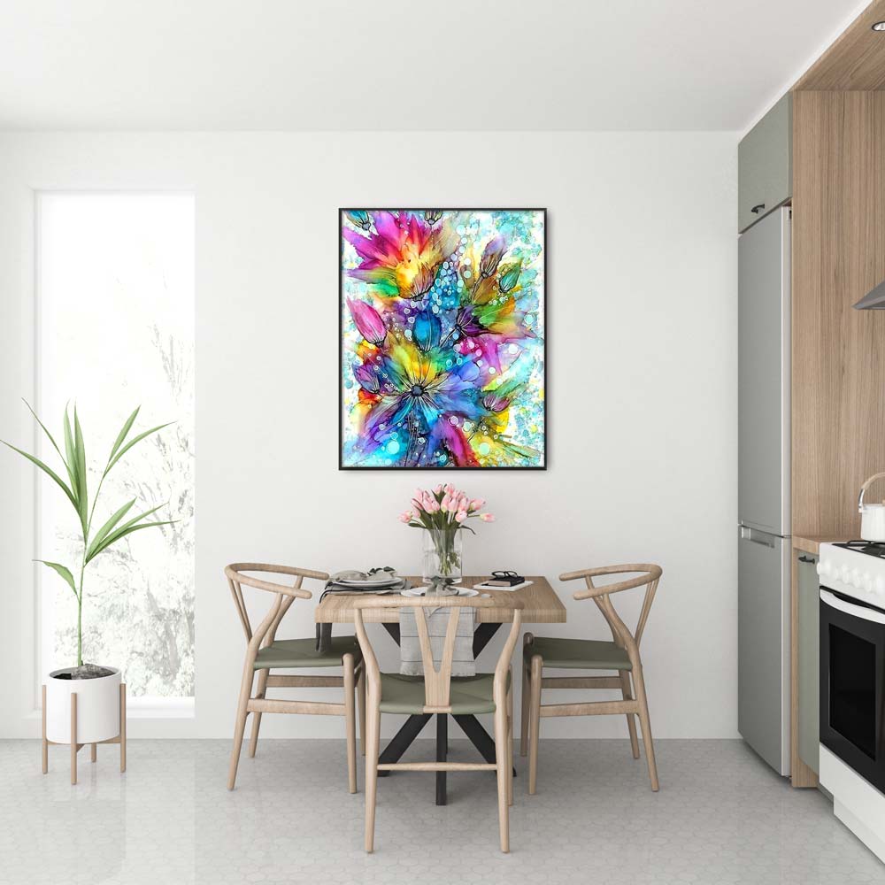 5D Diamond Painting Bunte Blumen - Unique-Diamond