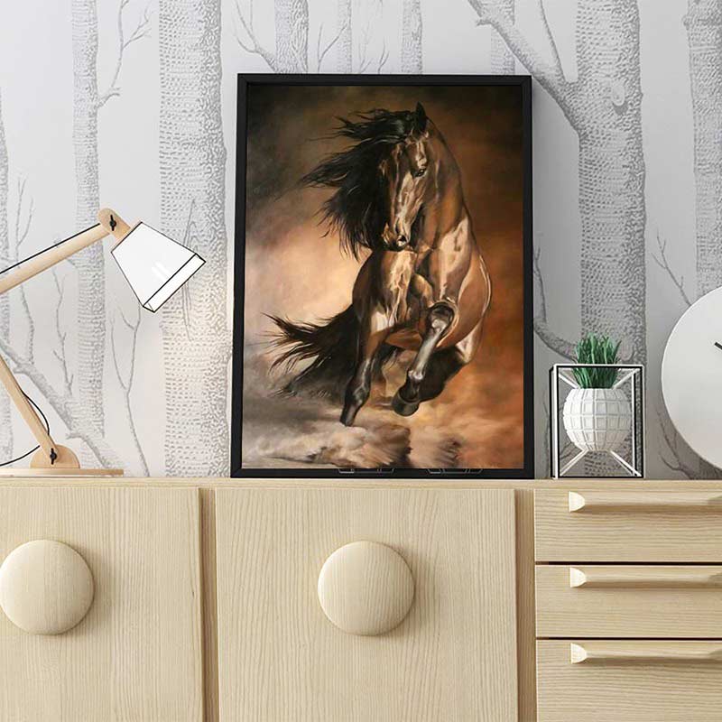 5D Diamond Painting Das braune Pferd - Unique-Diamond