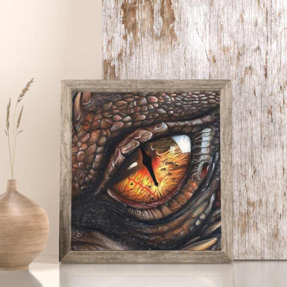 5D Diamond Painting Drachen Auge - Unique-Diamond