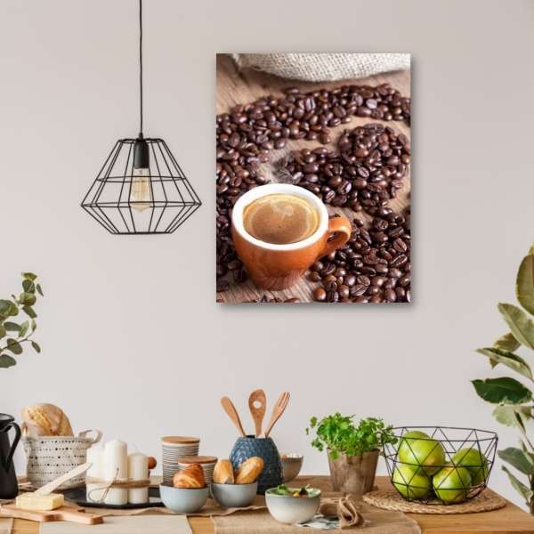 5D Diamond Painting Herz aus Kaffeebohnen - Unique-Diamond