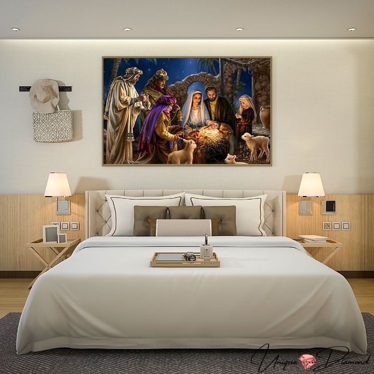 5D Diamond Painting Jesus Christus Geburt - Unique-Diamond