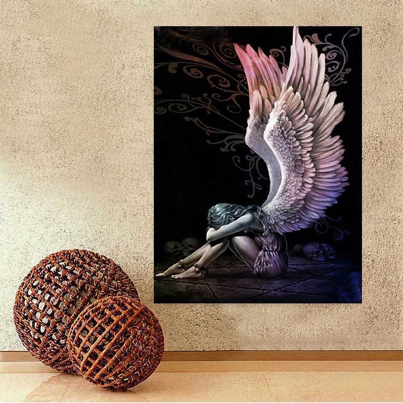 5D Diamond Painting Trauriger Engel - Unique-Diamond