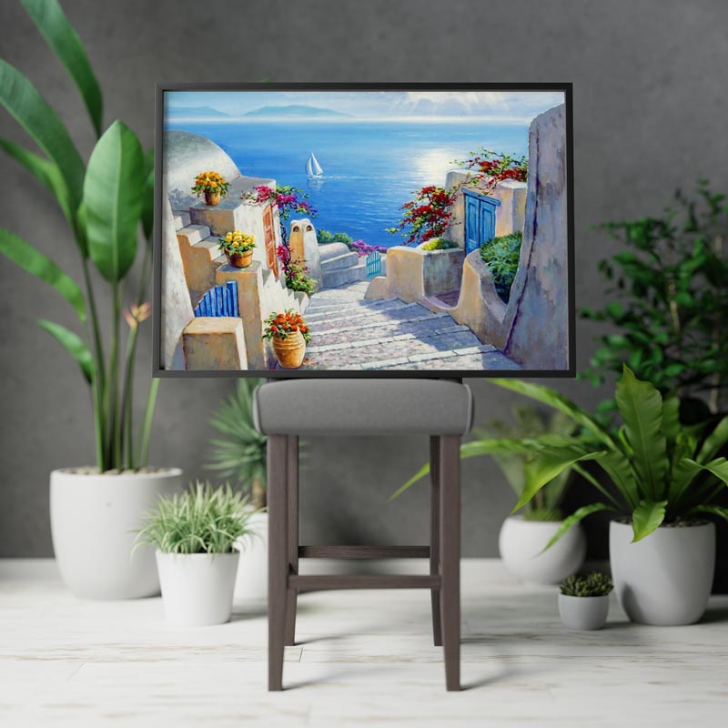 5D Diamond Painting Treppen zum Meer - Unique-Diamond