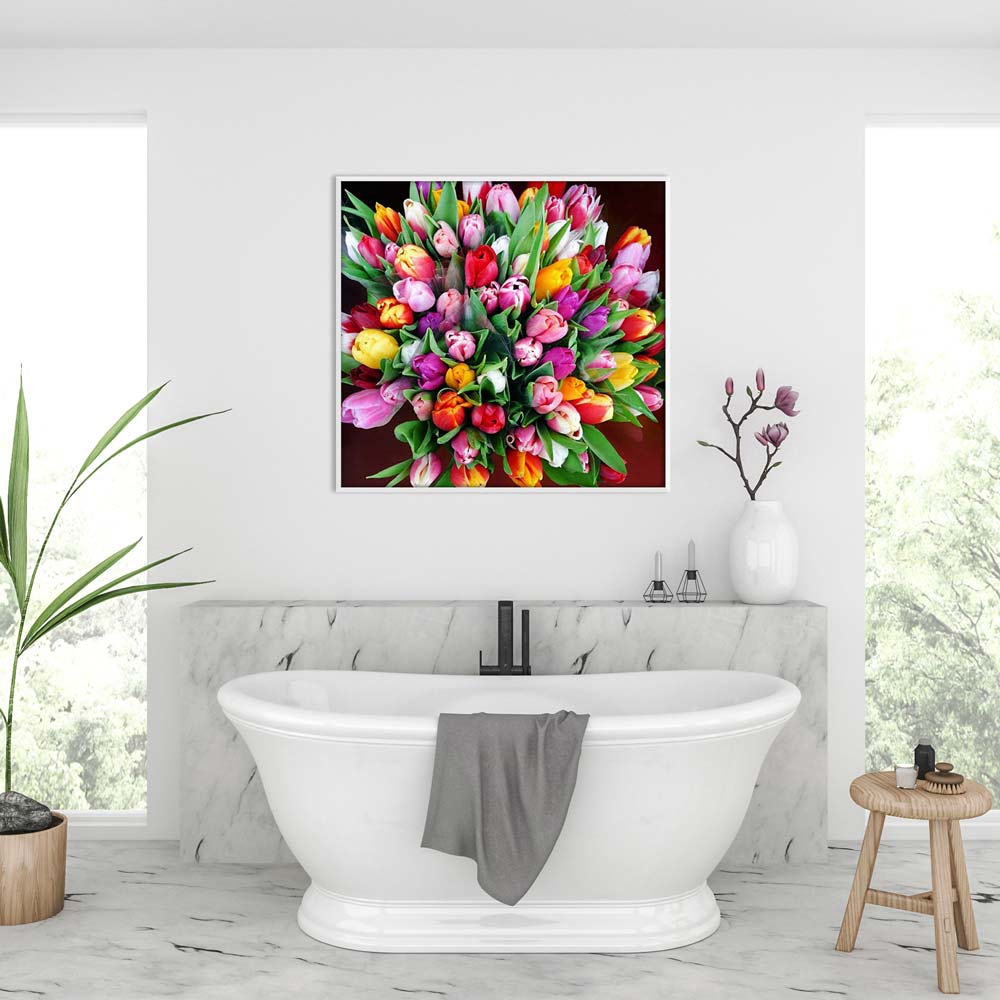 5D Diamond Painting Tulpen Blumenstrauß - Unique-Diamond