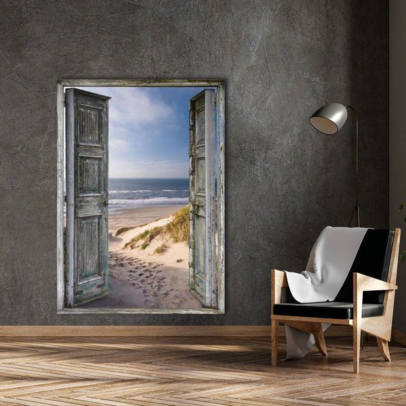 5D Diamond Painting Tür als Weg zum Strand - Unique-Diamond