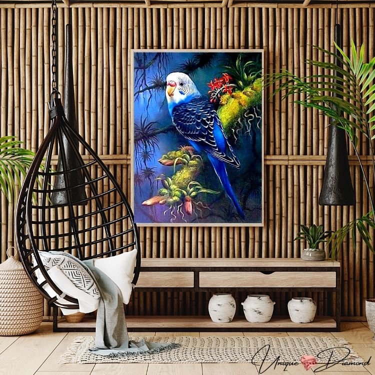 5D Diamond Painting Waldpapagei - Unique-Diamond
