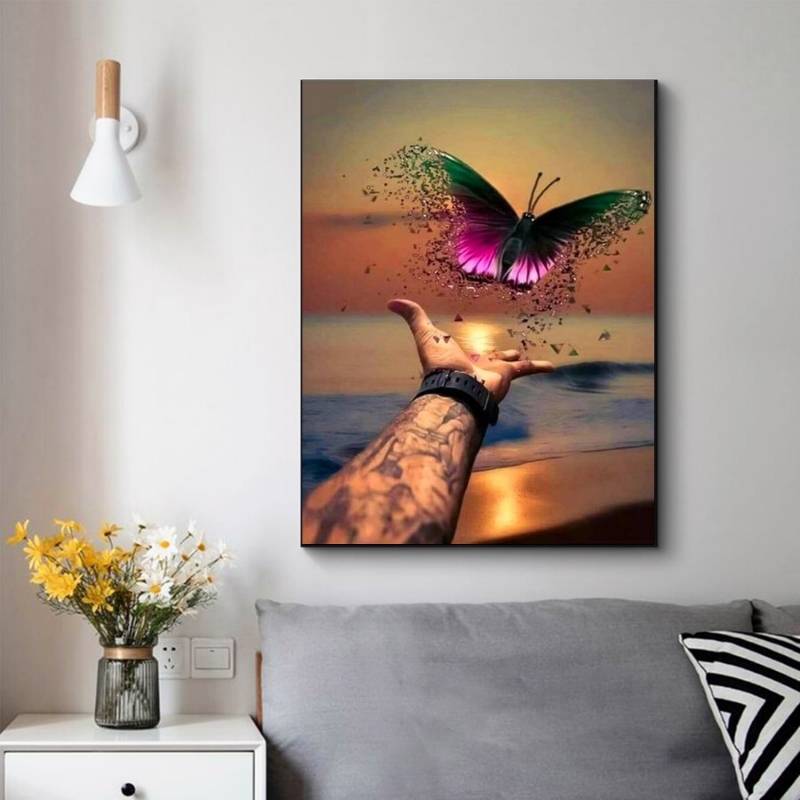 5D Diamond Painting Weg in die Freiheit - Unique-Diamond