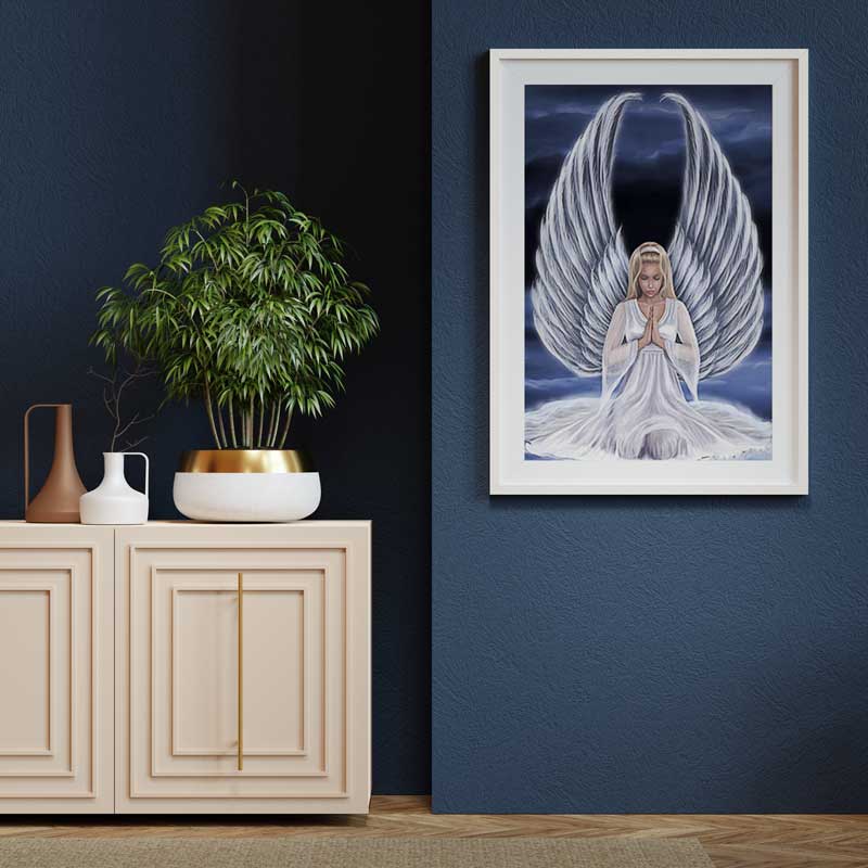 5D Diamond Painting Weißer Engel - Unique-Diamond