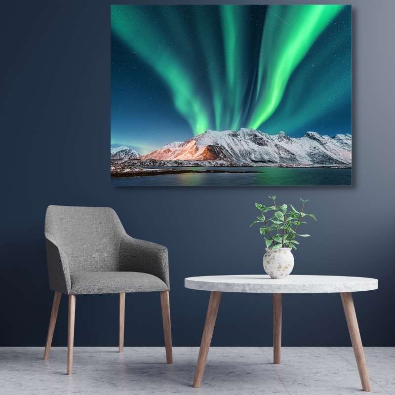 5D Diamond Painting XXL Aurora Borealis Lofoten - Unique-Diamond
