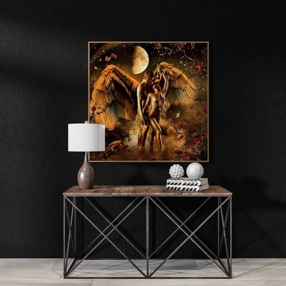 5D Diamond Painting zwei Engel - Unique-Diamond