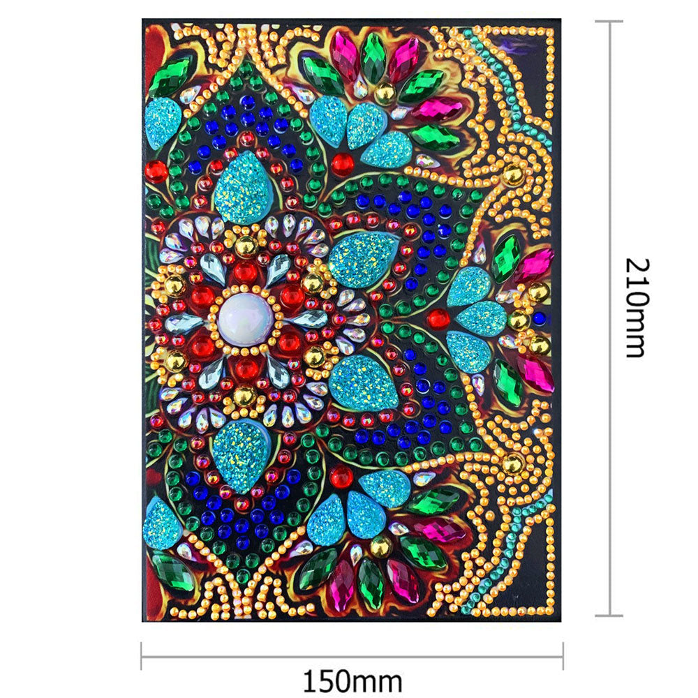 Diamond Painting Notizbuch Blume, Unique-Diamond