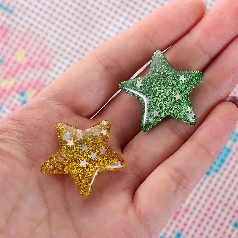 Diamond Painting Cover Minder / Folienhalter Glitzersterne 8 Farben Zubehör - Unique-Diamond