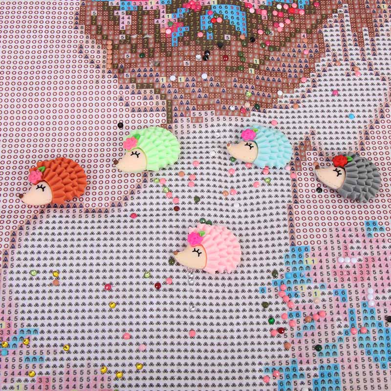 Diamond Painting Cover Minder / Folienhalter Igel 5 Farben Zubehör - Unique-Diamond