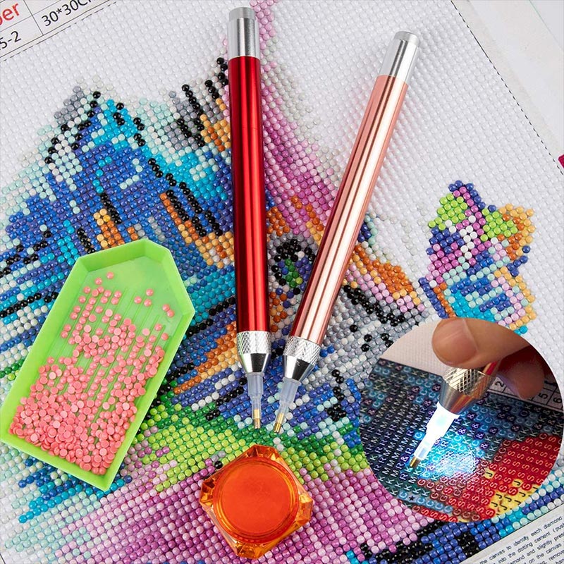 Diamond Painting LED Stift in 6 Farben Zubehör - Unique-Diamond
