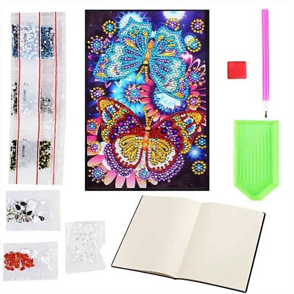 Diamond Painting Notizbuch Schmetterlinge - Unique-Diamond