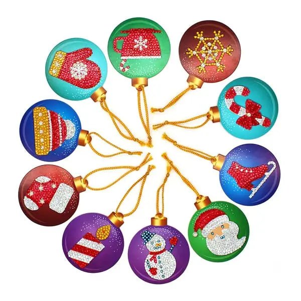 Weihnachtsbaum Anhänger 10st Set - Unique-Diamond